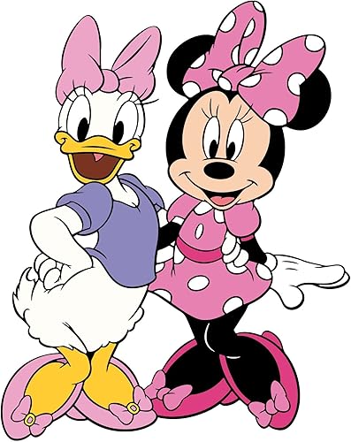 Miniatura 2 de Kelly Wall Decals Minnie y Daisy Linda Decoración de Habitación Mejor Amigos Tema de Personaje Diseño de Personaje Decoración de Pared Dormitorio