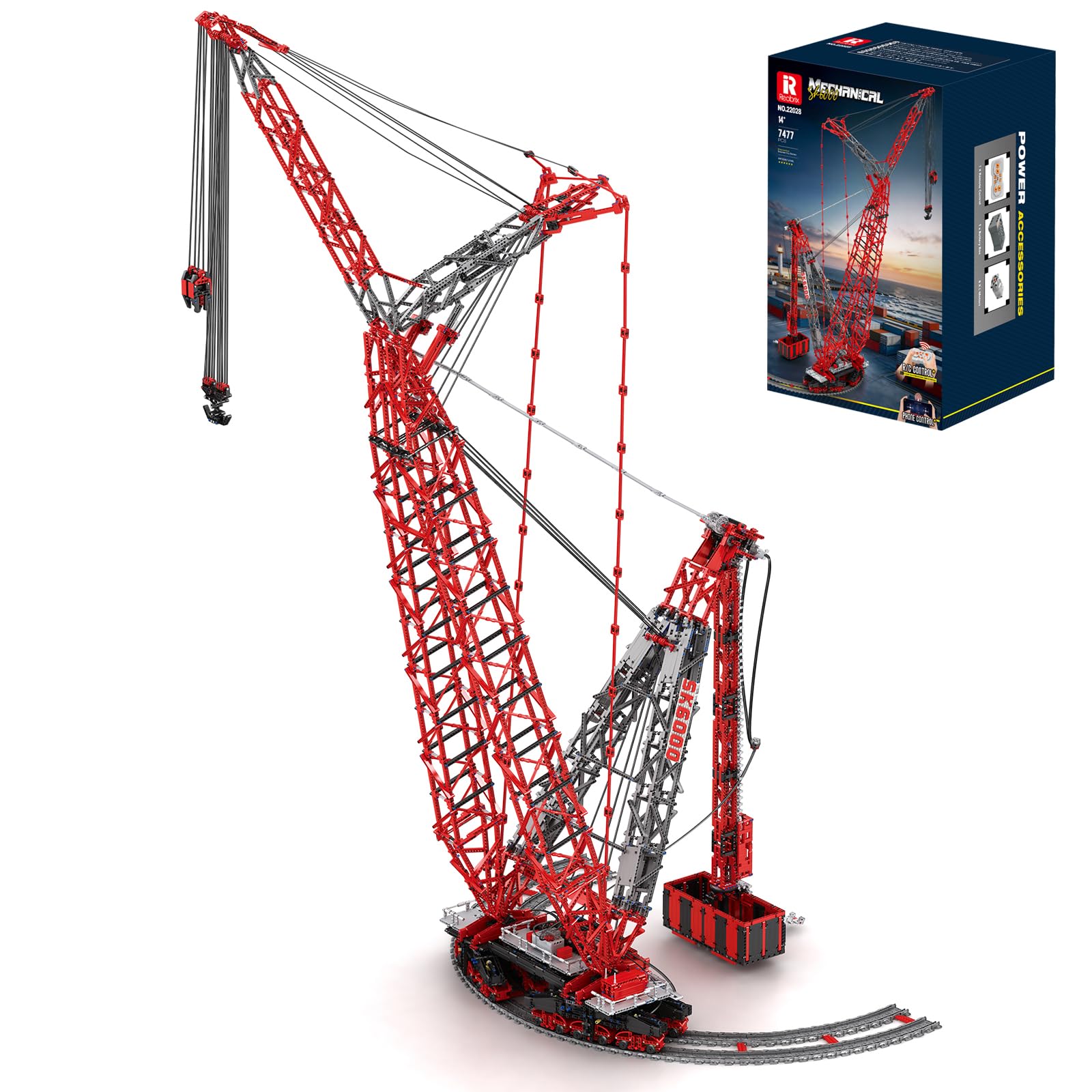 Amazon.com: Reobrix RC Crane Building Block Sets for Adults 22028