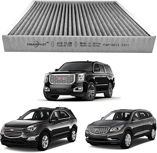 Filtro de aire de cabina Freairpilot CF11966, repuesto para Buick, Cadillac, Chevrolet, GMC OEM # CF1184C, CF1185, CF1196, WP10192, XC10022C,