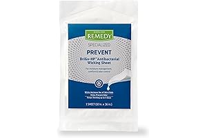 Medline Remedy DriGo-HP Antibacterial Wicking Sheet for Dry Skinfolds