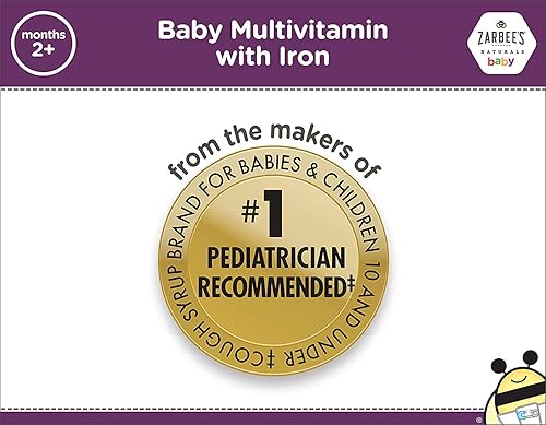 Miniatura 9 de Zarbee's Naturals para bebé, 282, multivitaminas con hierro, incluye vitamins A, C, D, uvaMultivitamin with Iron, includes vitamins A, C, D -