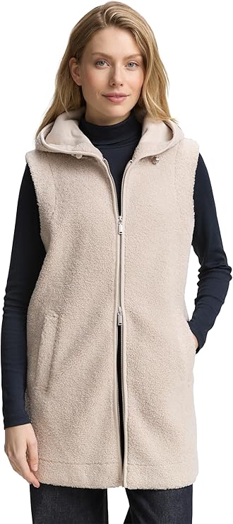 TOM TAILOR Sweatshirt voor dames, 39348 - Soft Taupe Grey Melange, 3XL