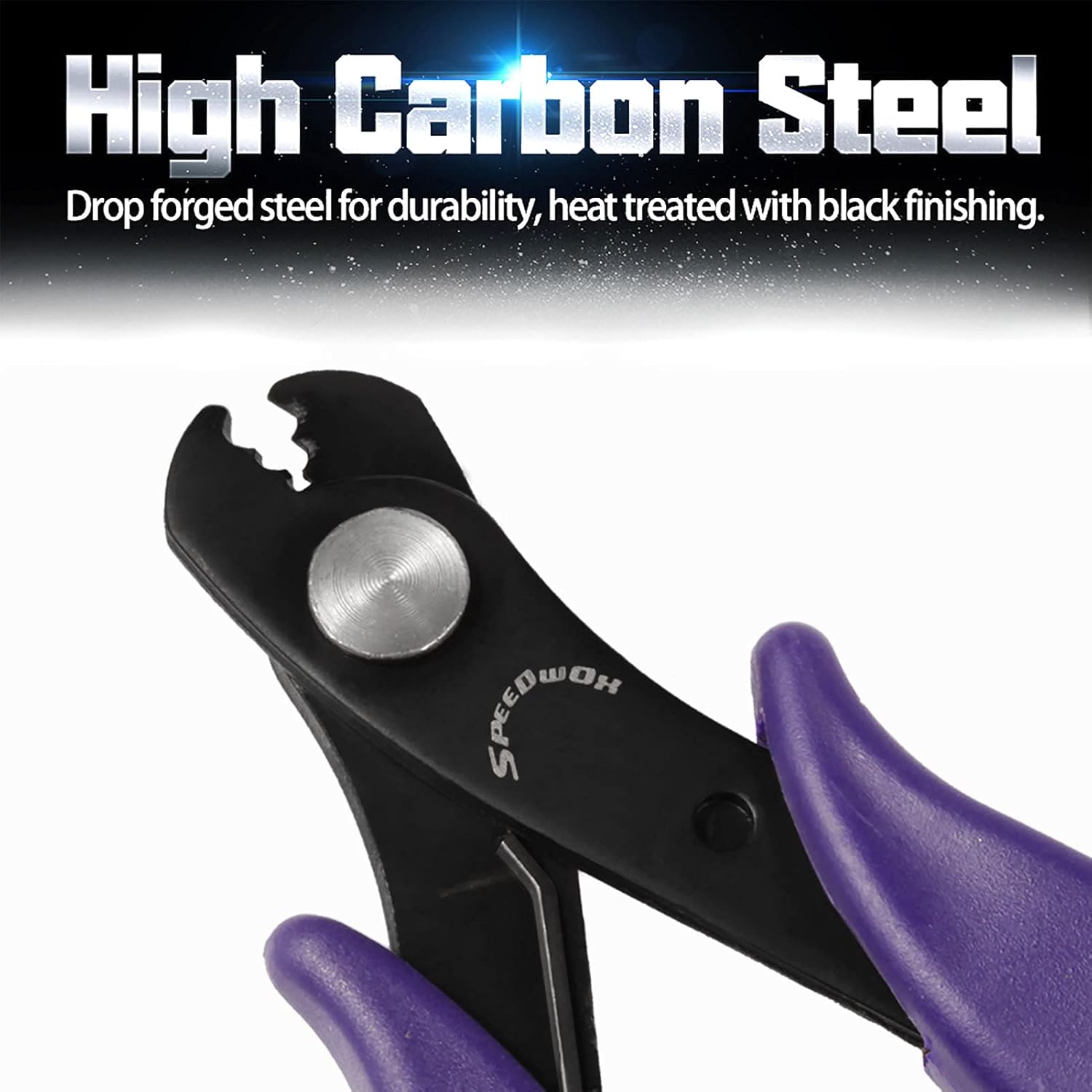 SPEEDWOX Memory Wire Cutters with Spring for Jewelry Making Bracelet Pliers 5-1/2 Inch Miniature Hard Steel Wire Cutting Shear Beading Hobby Work Tool for Arts and Crafts Electronics Jewelry Making - Image 2