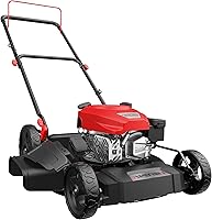 AMERISUN 21" Gas Push Lawn Mower, 144cc 4-Stroke Engine, 2-in-1 Mulch & Side Discharge, Lightweight for Small-Medium Yards