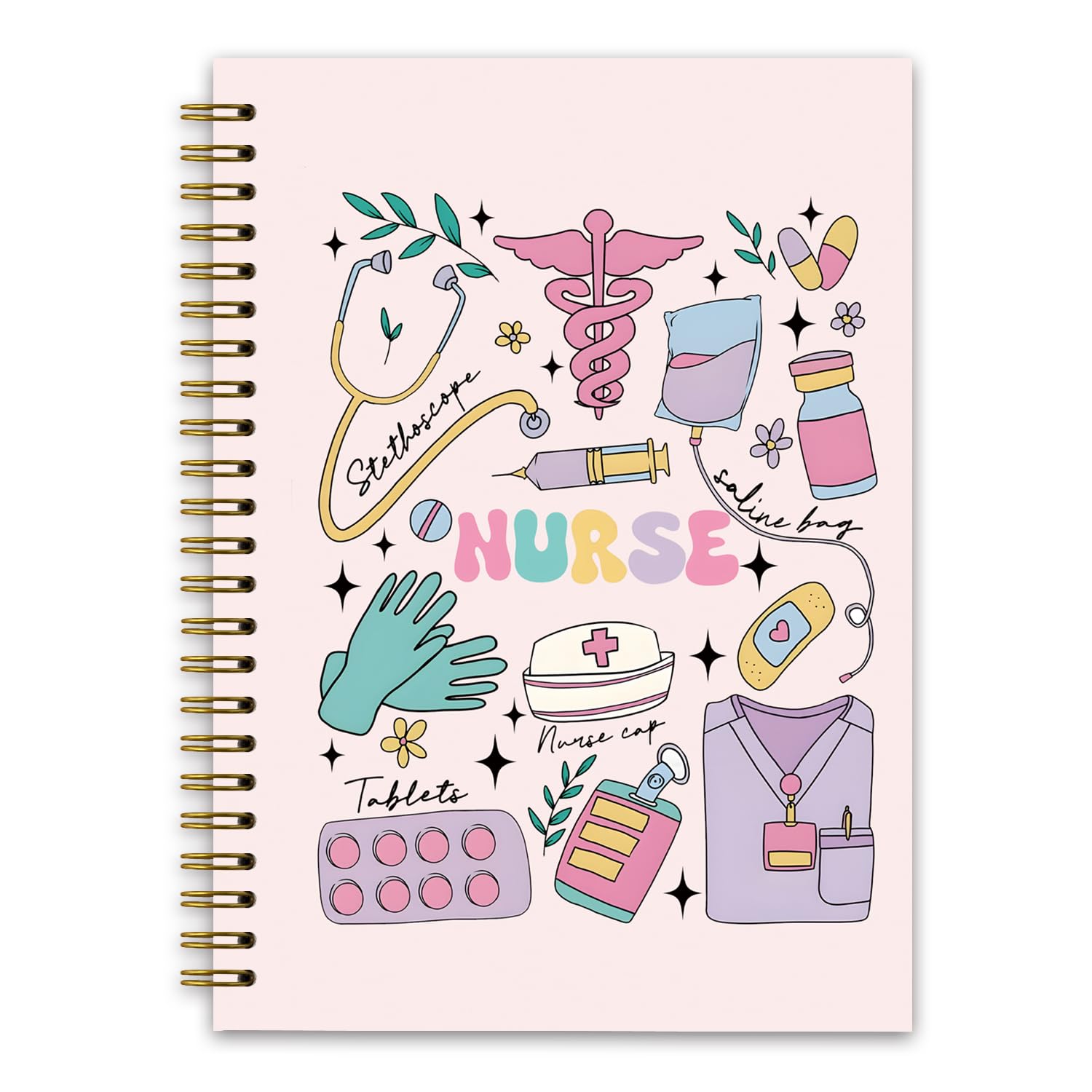 NaZaUK Nurse Report Sheet Notebook, Medical Assistant Gifts, Nursing Notes, Hospital Worker Essentials, Nursing Supplies for Work, Nurse Notebook,