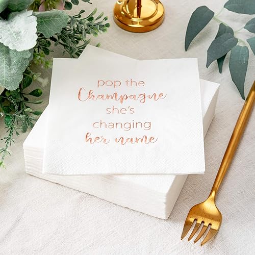 Miniatura 10 de Crisky Servilletas de cóctel para despedida de soltera, servilletas de postre de lámina dorada, despedida de soltera, despedida de soltera, fiesta