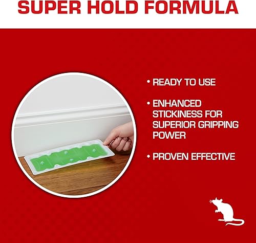 Miniatura 4 de Tomcat - Supersujeción - Trampas de pegamento para ratas, contiene 2 trampas de tamaño de rata, captura de ratas y ratones, también se utiliza para