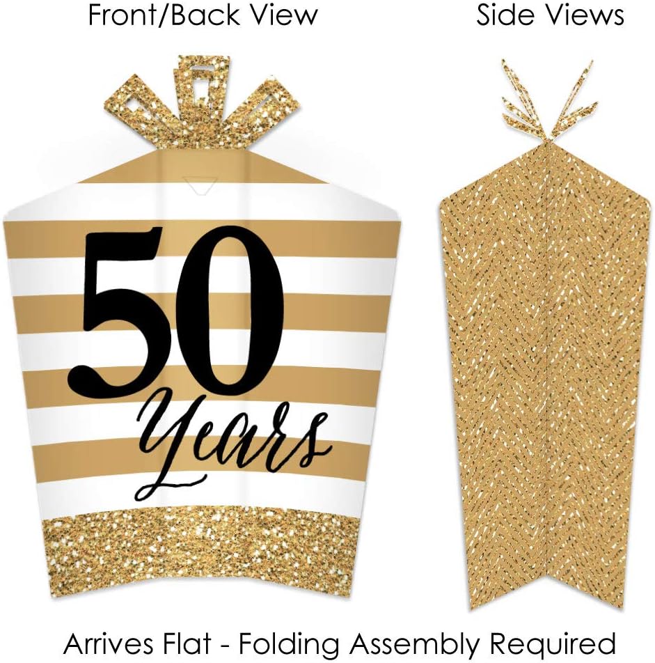 Big Dot of Happiness We Still Do - 50th Wedding Anniversary - Table Decorations - Anniversary Party Fold and Flare Centerpieces - 10 Count image 2
