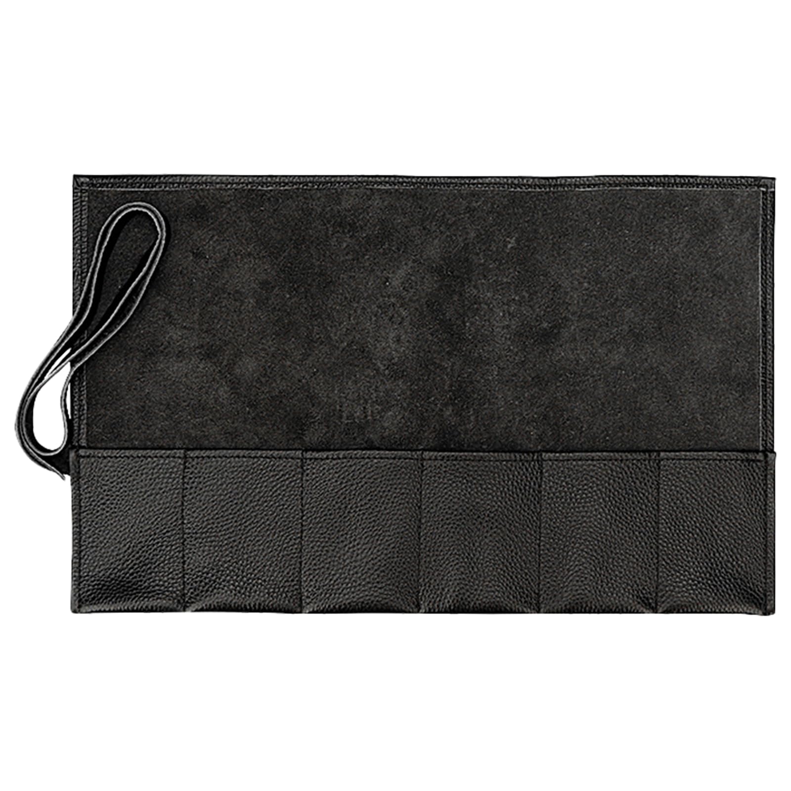 Buxuaaaa Men's Black Genuine Leather Watch Roll Travel Case For Mechanical Watches Sophisticated Soft Lining Timepieces Storage Sleeve Watch Holder