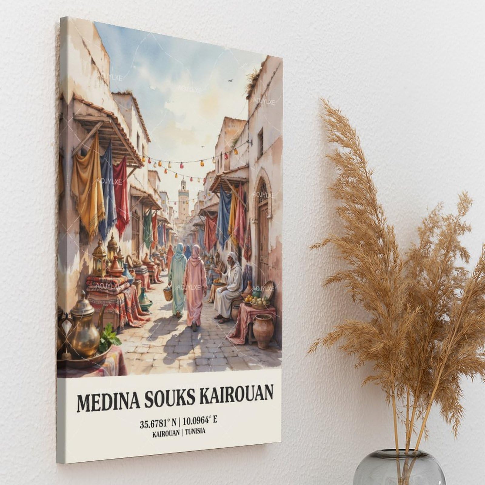 Medina Souks Kairouan Tunisia - Poster da parete, 61 x 91,4 cm