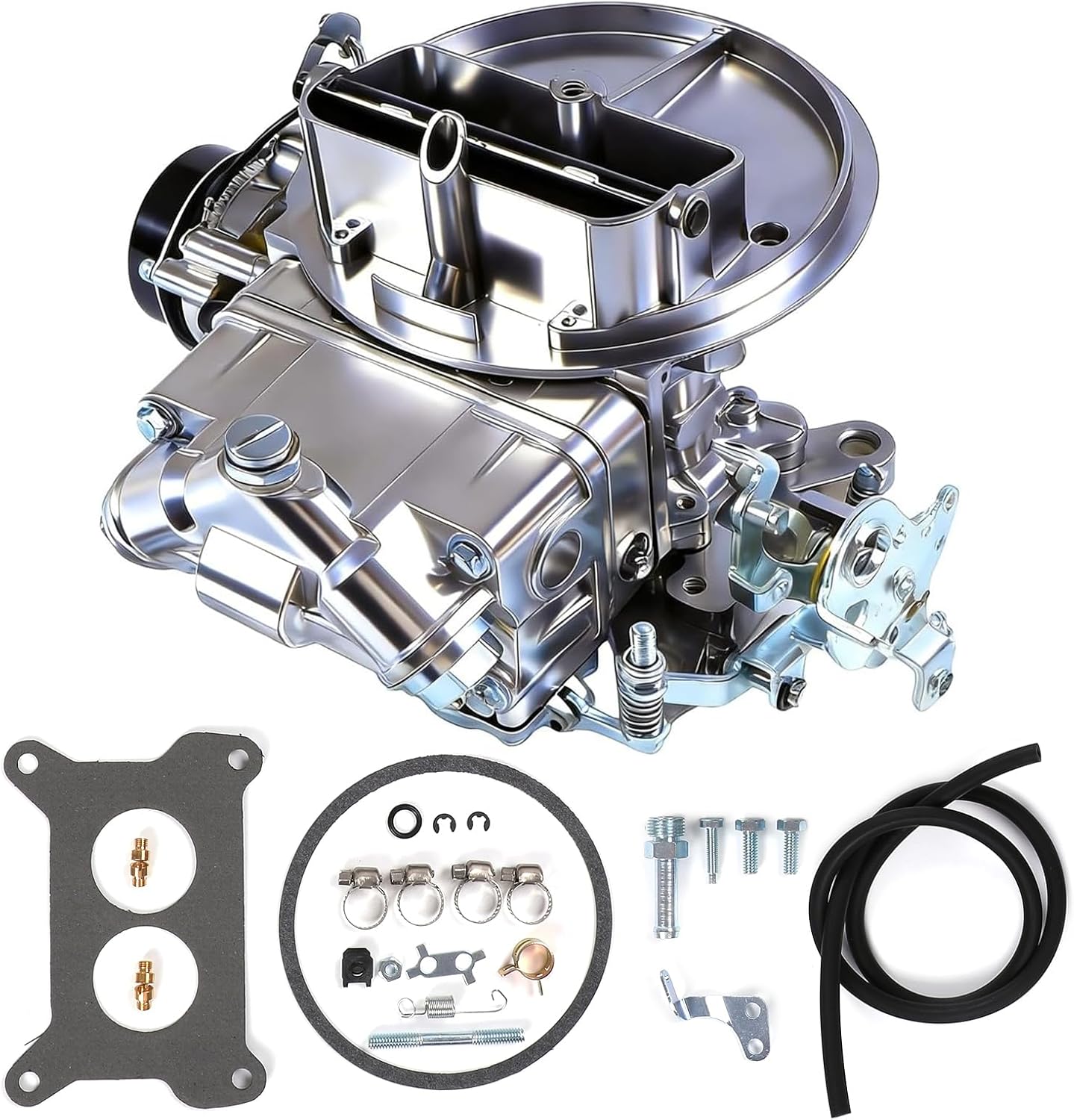 0-4412S Carburetor 500 CFM 2 Barrel 2300 with Manual Choke Crab Compatible with Holley 0-4412S Replacement for GMC