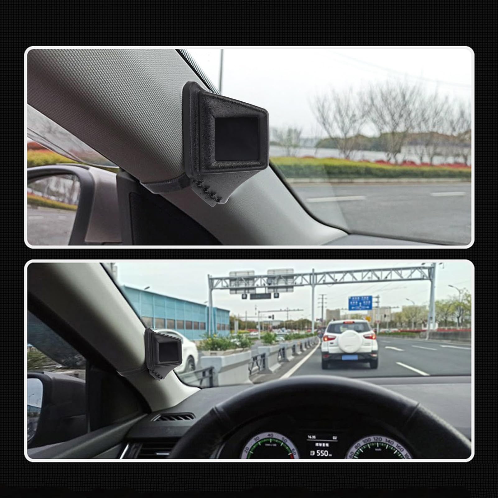 ASHATA Samochodowy OBD2 GPS Smart Gauge Prędkości Alarm Cyfrowy Miernik