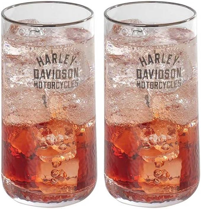 Vasos Altos Harley-Davidson 16 oz con Textura - Juego de 2 miniatura 2