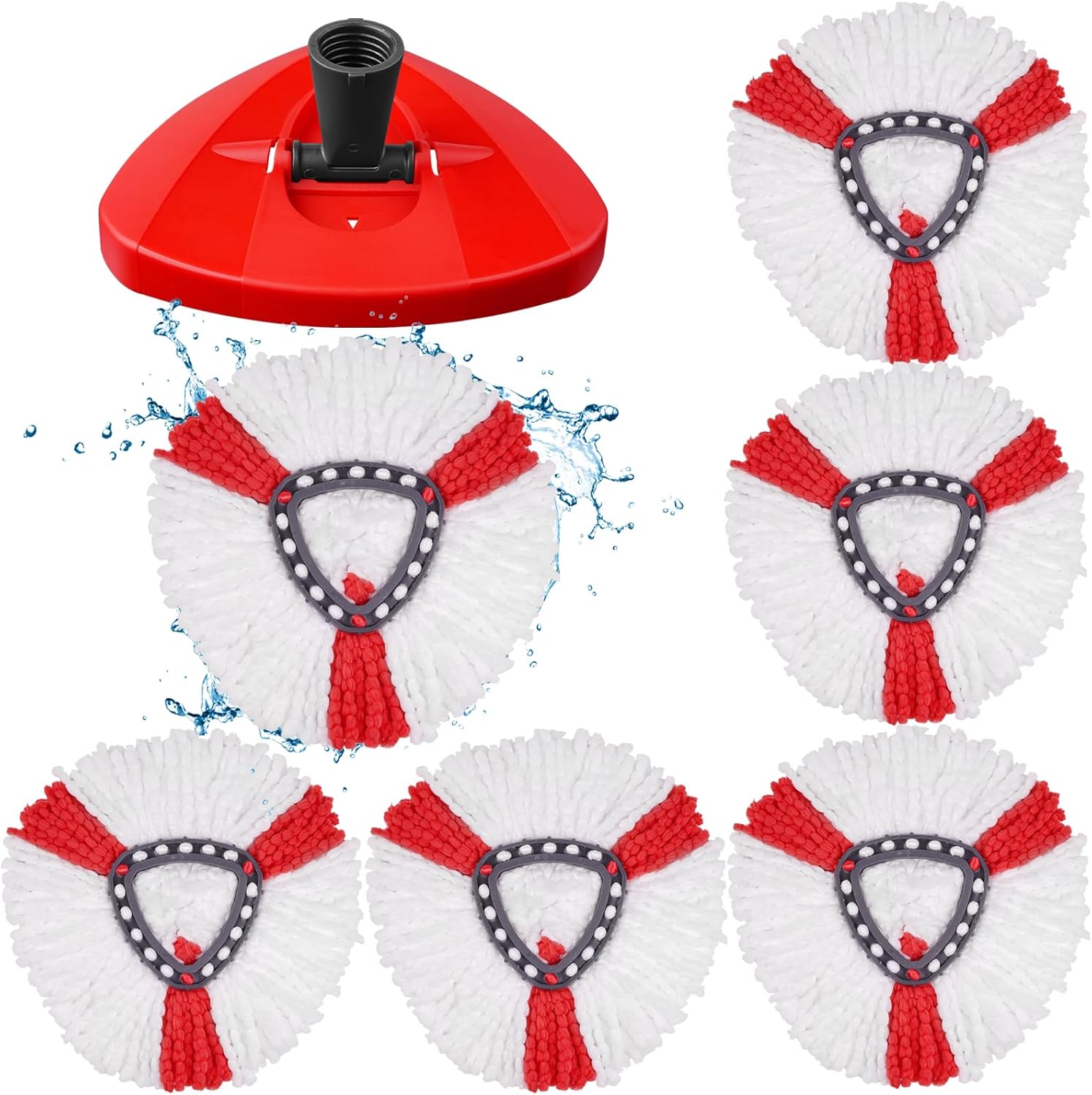 4er Set Ersatzbezüge Für Vileda Turbo 2-in-1 - Mikrofaser, Passt Perfekt, Super Saugstark