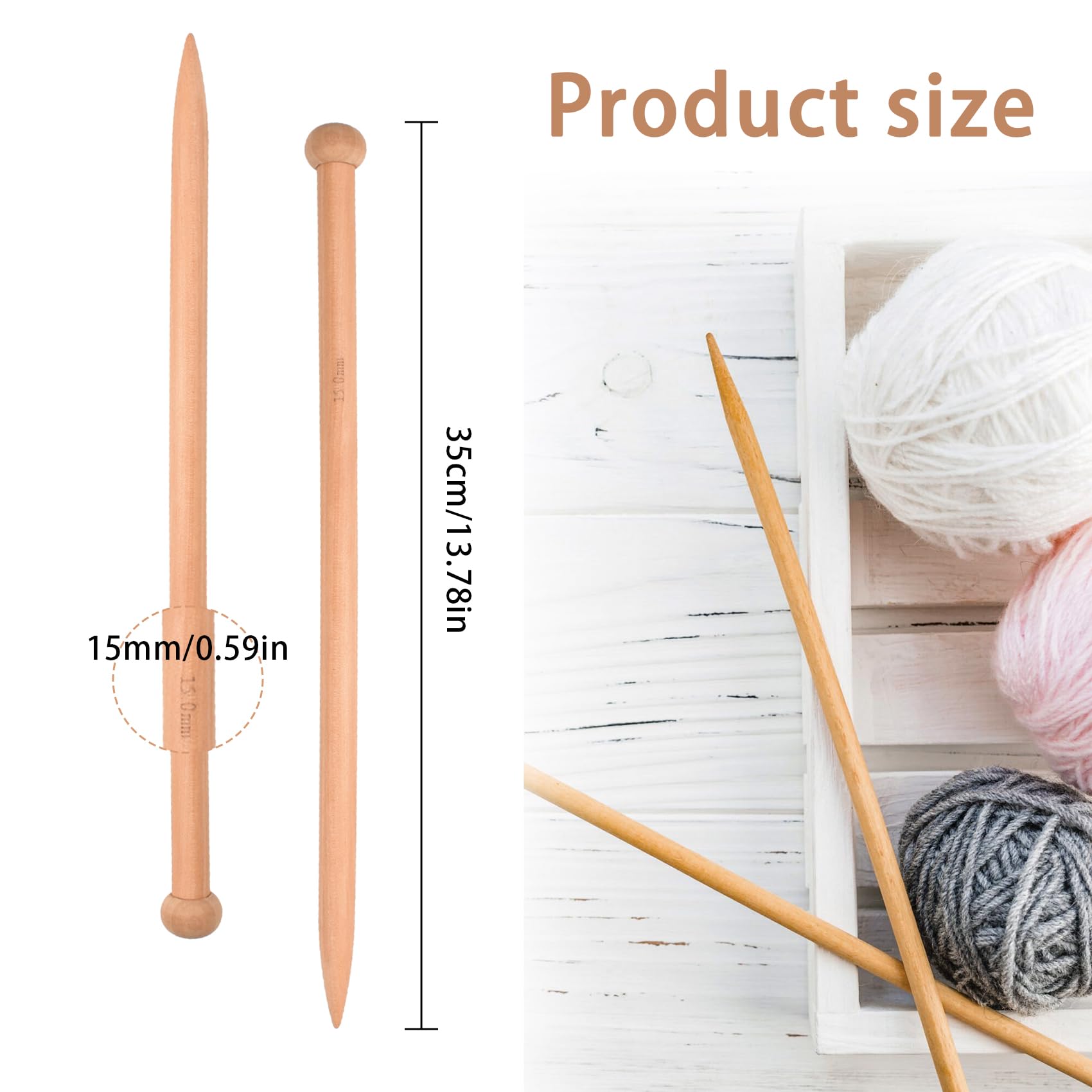 15 Stück Socken Stricknadeln Set - Rundstricknadeln Für Mützen Handschuhe Verschiedene Größen