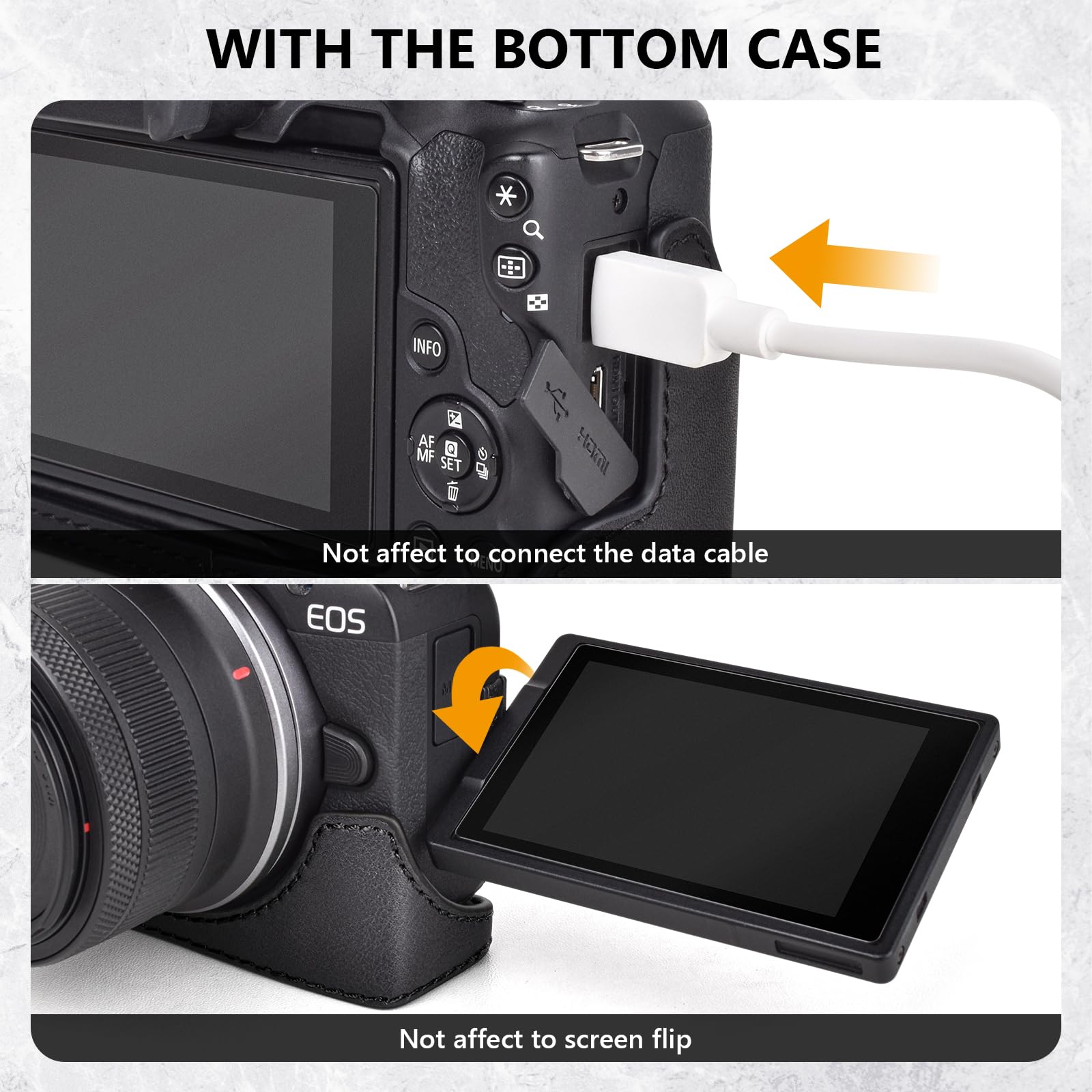 Amazon.com : MUZIRI KINOKOO EOS R50 Case, Retro Style Genuine