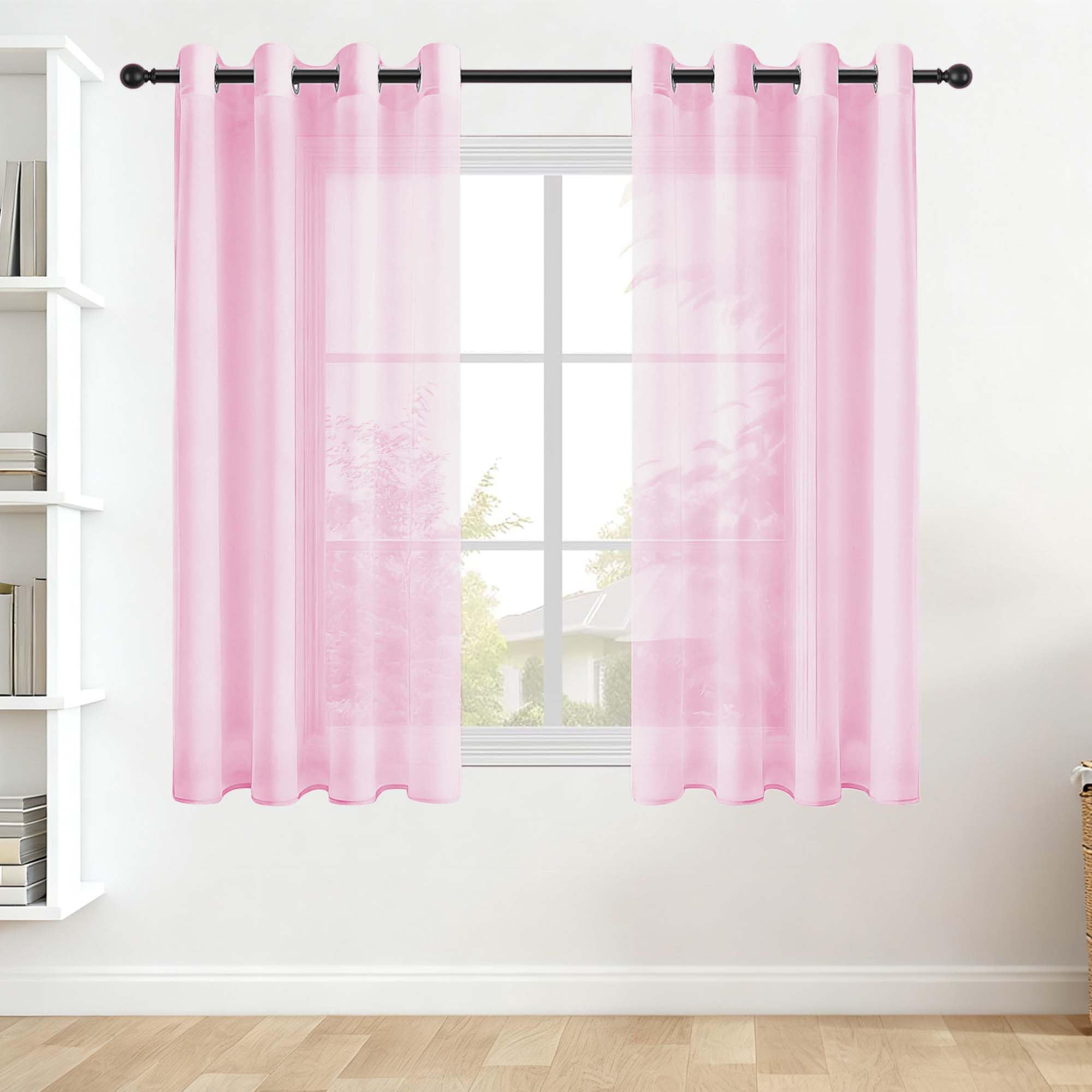 Rideaux voilages 430 x 225 cm salon chambre rideau rose grand format
