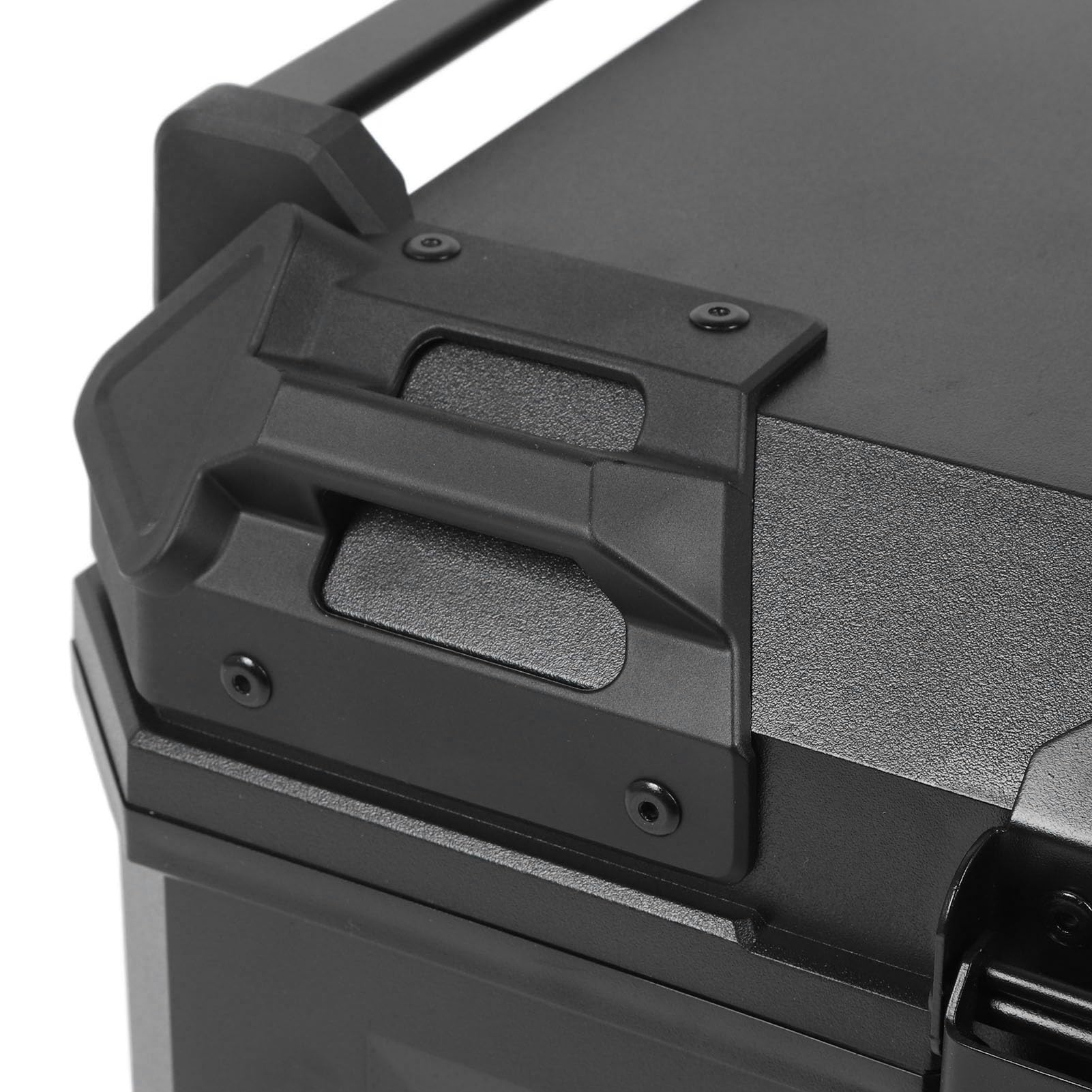 VGEBY Motorrad-Topcase, 45 L, ABS-Heckkoffer mit Edelstahl-Schließsystem, Universelle Montageplatte, Reflektierende Streifen, PU-Innenfutter für Pendler, Tourenfahrer
