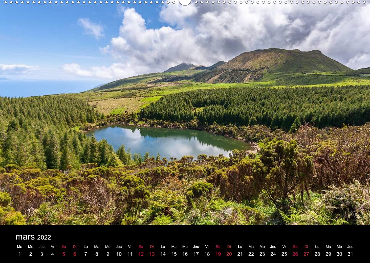 Archipel des Açores (Premium, hochwertiger DIN A2 Wandkalender 2022, Kunstdruck in Hochglanz): Paysages de l'Archipel des Açores (Calendrier mensuel, 14 Pages )