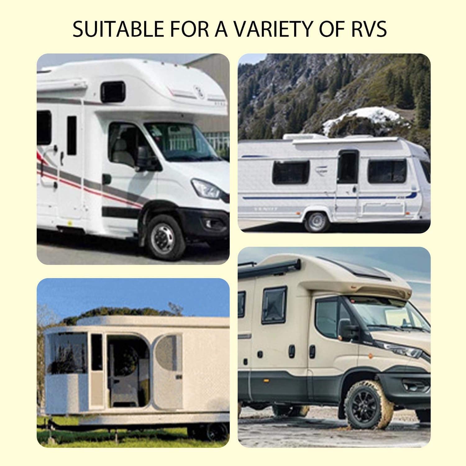 Faldón Exterior para Casa Móvil con Aislamiento, A Prueba de Viento y Nieve, para Remolques de Viaje, Autocaravanas, Invierno 18M/59FT