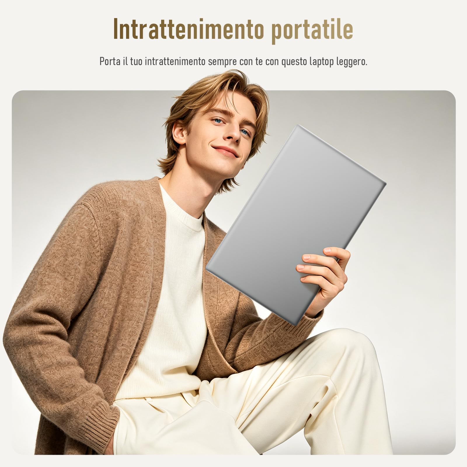 Laptop 15,6" 8 GB 128 GB,PC Portatile schermo, processore N4000fino a 2.6GHz, Wi-Fi 5 dual-band, Bluetooth 4.2, USB-A, HDMI, schermo FHD 1920 x 1080 5000mAh