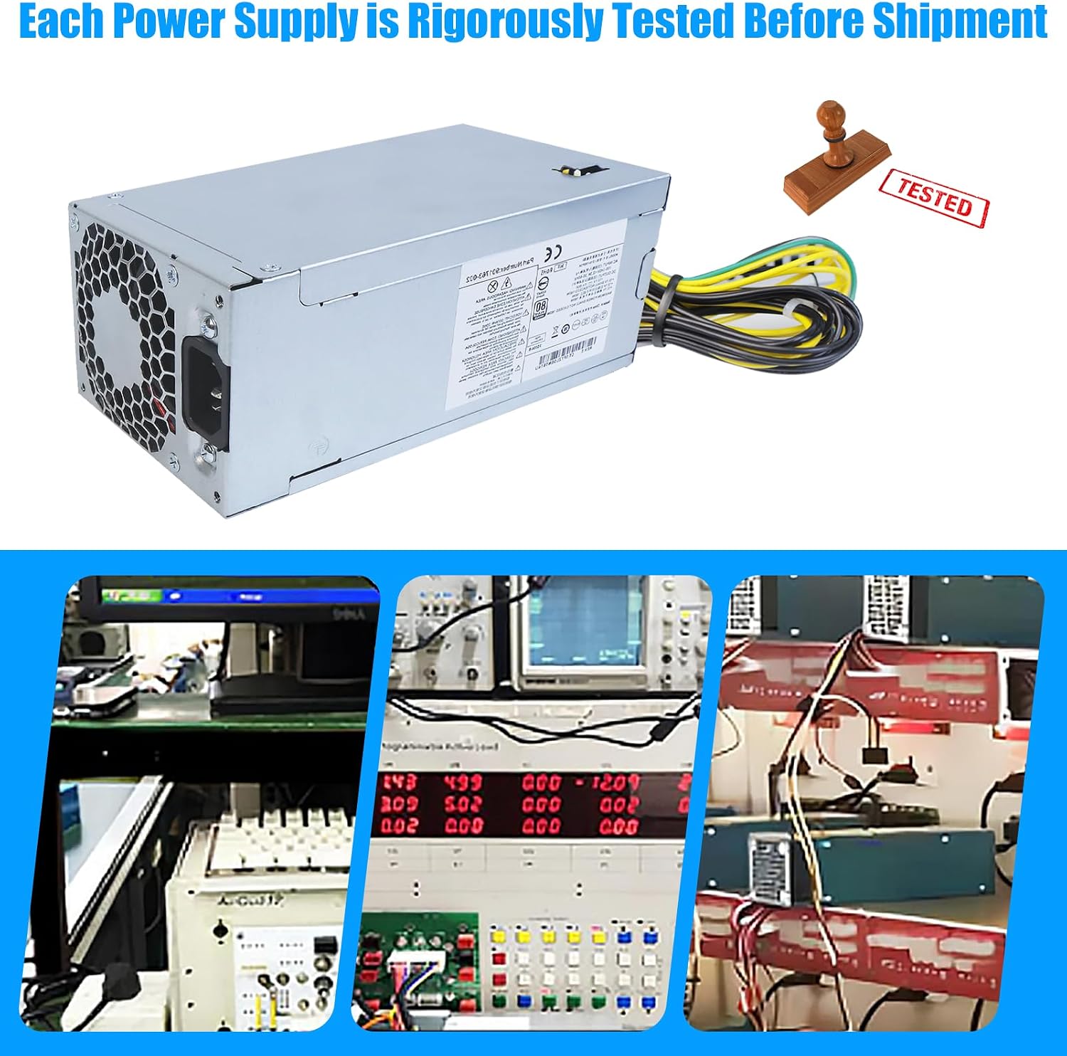 Upgraded D16-180P2A L08261-002 180W Power Supply Compatible with HP ProDesk 800 G3 600 G3 SFF L08261-001 901763-002 901765-003 901761-003 901764-003 901763-001 901762-002 901771-004 180W PSU