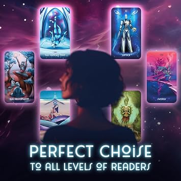Original Starborn Arcana 78 Tarot Card Set, Unique Borderless Deck, Fortune Telling Cards, Classic Meanings with Guide Book for Beginners and Pro