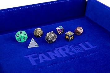Fanroll Mystery Misfit Baby Metal: Bag of 7 Assorted Mini Polyhedral Metal Dice