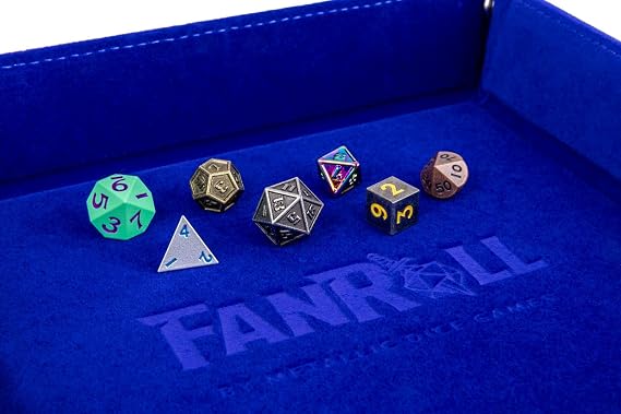Fanroll Mystery Misfit Baby Metal: Bag of 7 Assorted Mini Polyhedral Metal Dice
