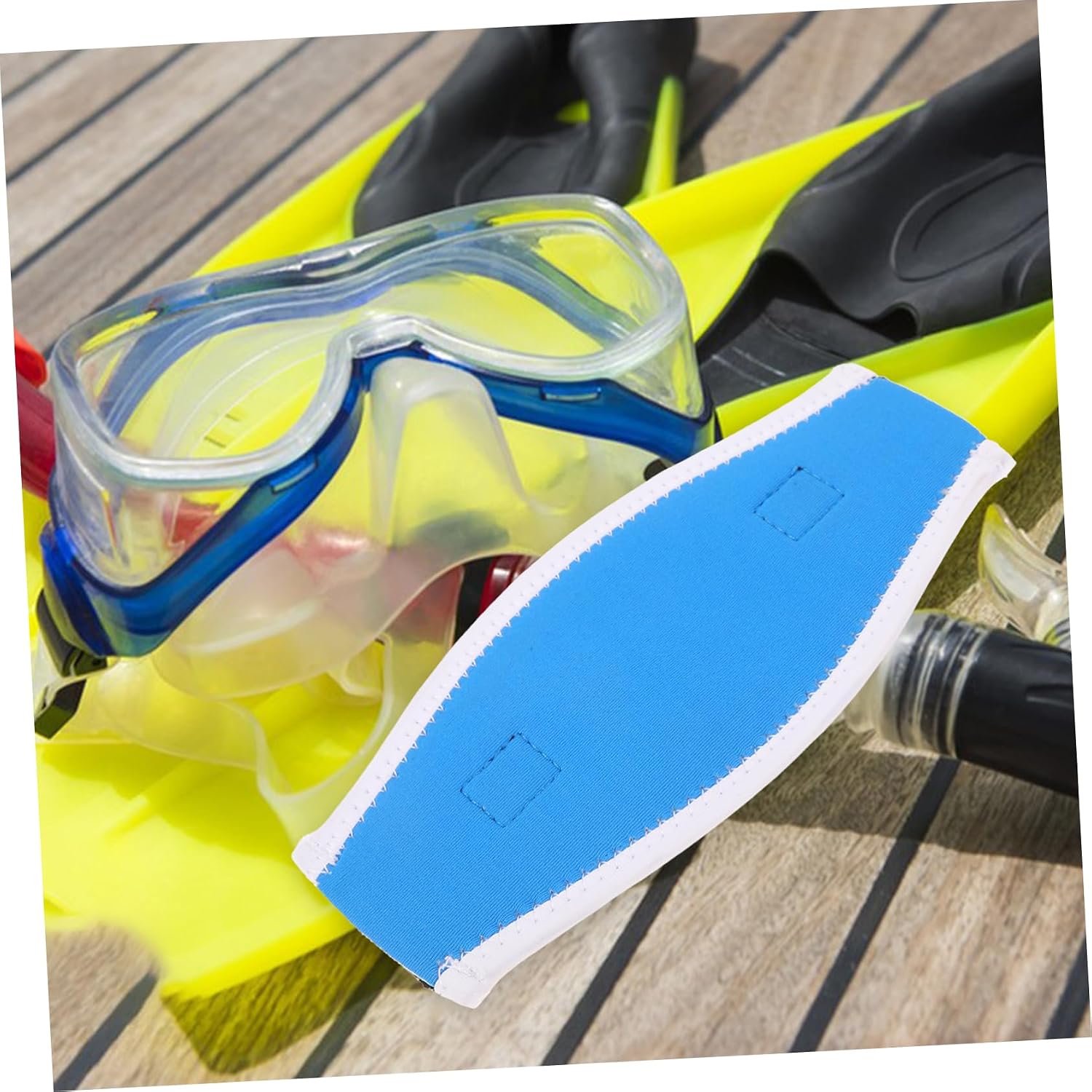 Hemoton Diving Mask Strap Cover Elastic Hair for Scuba and Snorkeling Lightweight and Washable Dual-sided for Comfortable Underwater Use