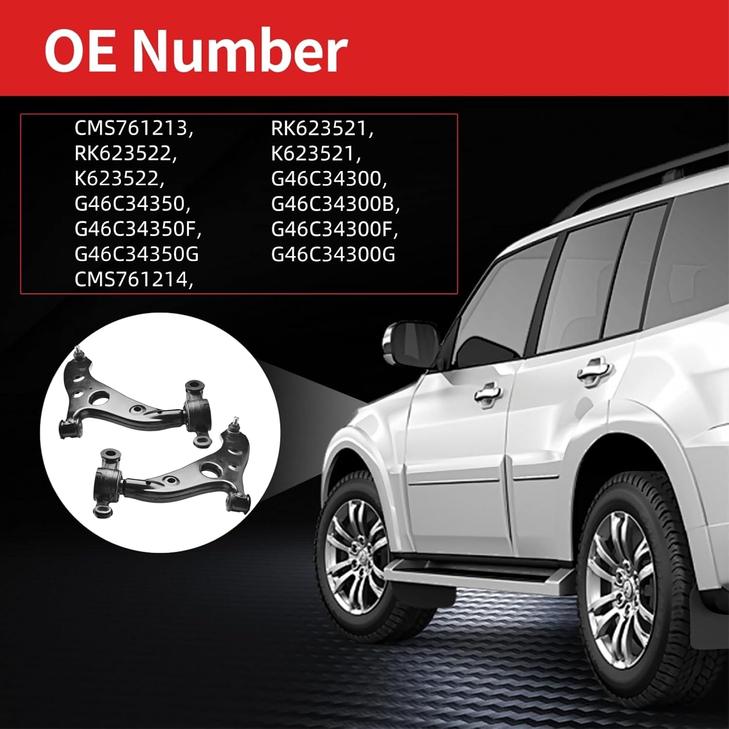 Front Lower Control Arm w/Ball Joint Fit for Mazda 6 2014-2021 CX-5 2013-2016 K623522 K623521-2pcs Suspension Kit [# ‎CMS761213 CMS76121]