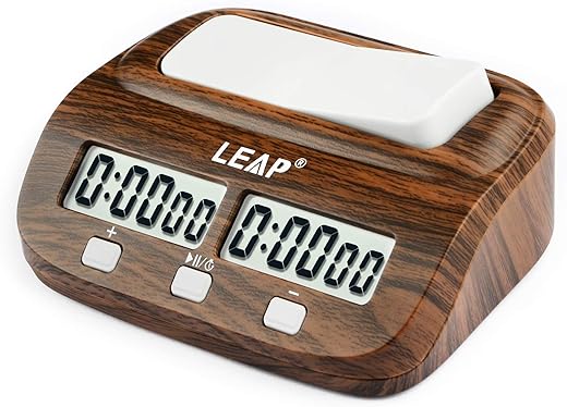 LEAP Chess Clock Digital Chess Timer Professional for Board Games Timer with Alarm Function