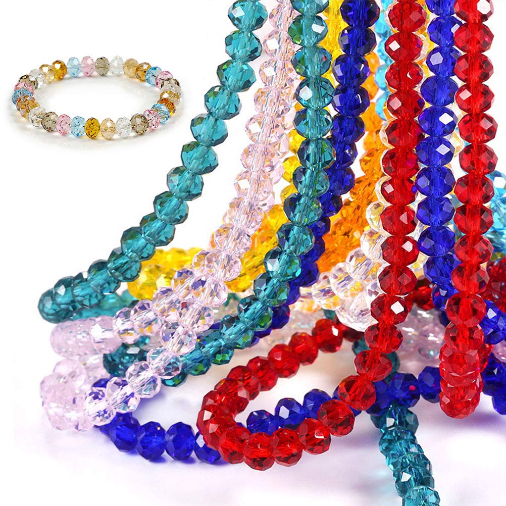 SUPERFINDINGS 12 Brins Galvanoplastie Perles De Verre à Facettes Multi Couleur Verre Cristal Perles Pour Bracelet Fabrication De Bijoux 37~37.5cm