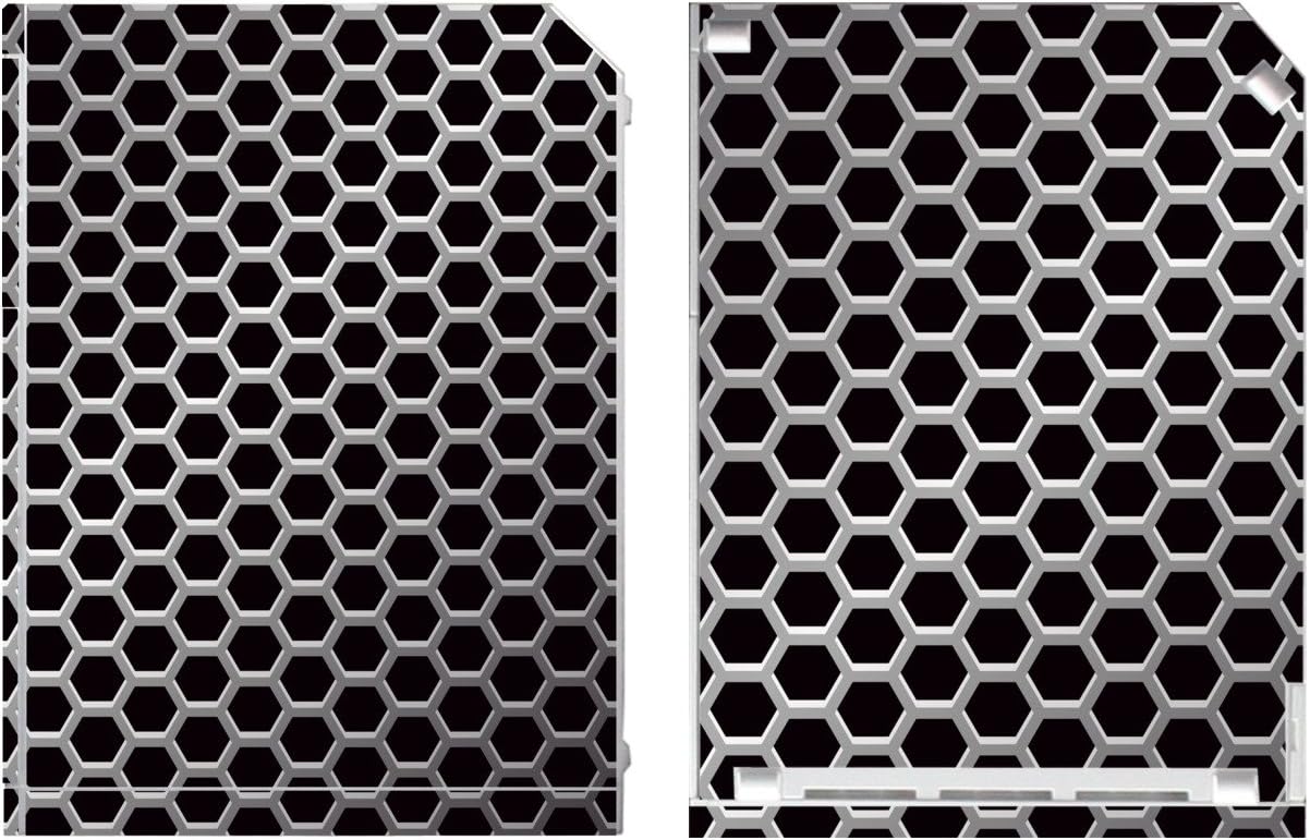 'Disagu Design Skin for Nintendo Wii stehend – Motif Honeycomb Grid Effect
