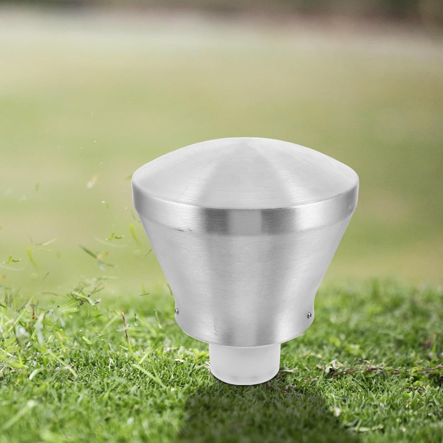 Flagpole Finial Ball Topper with 360° Wind-Resistant Rotation, Aluminum Alloy Smooth Top Ball with Built-in Pulley for Outdoor Flagpole Hardware Accessories