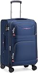 ROPLUS Softside Expandable Luggage with 4 Spinner Wheels, Durable Carry-On Luggage Suicase (Purple, 21-Inch)