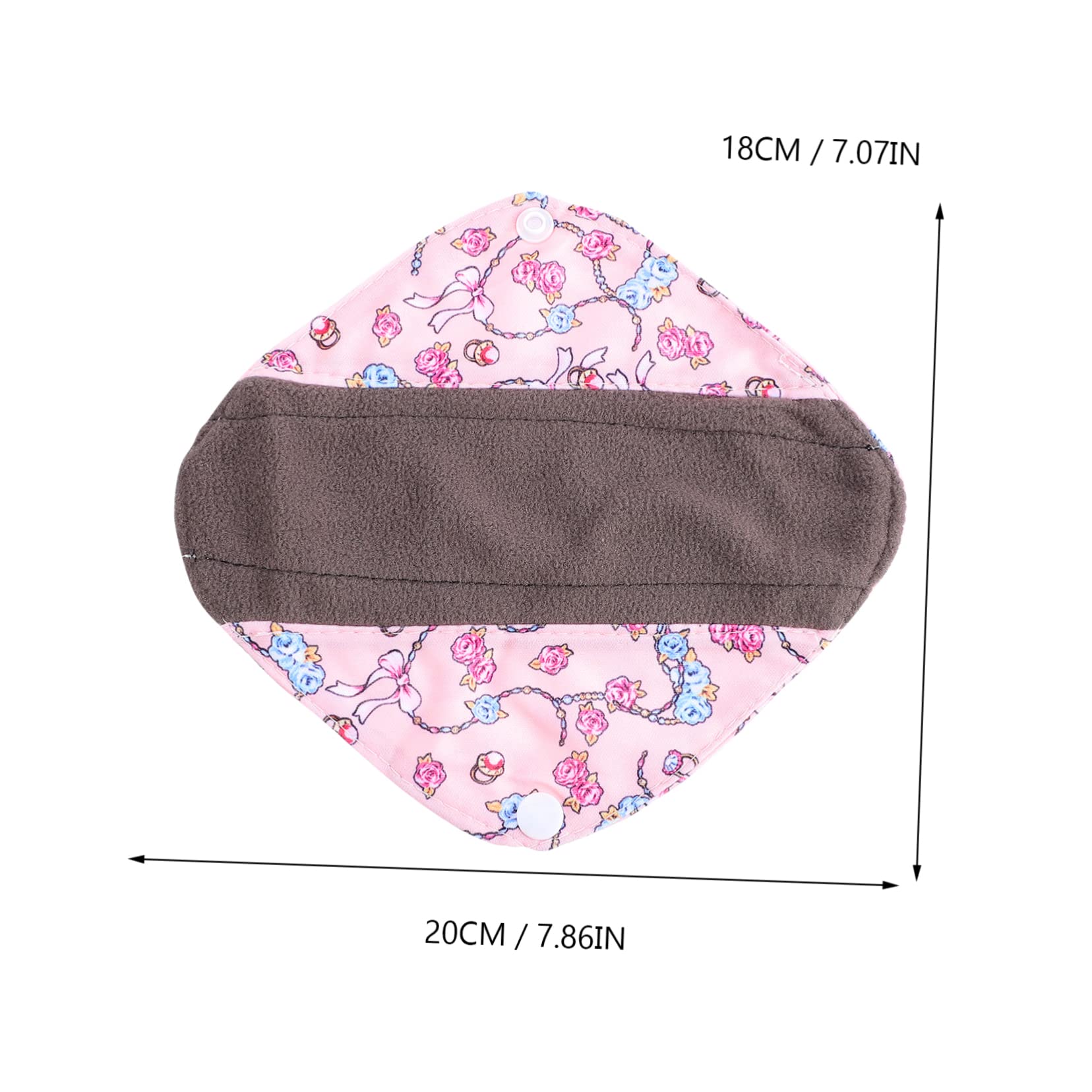 Healeved 15piezas Compresas Menstruales Reutilizables De Con Bolsa De Almacenamiento Almohadillas Sanitarias De Diseño De Botones Presión Transpirables y Ecológicas Para Abundante
