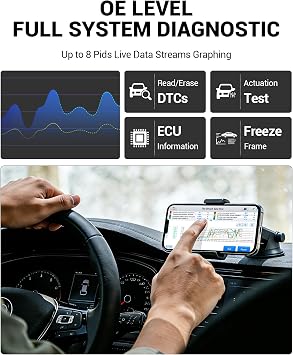 XTOOL Anyscan A30M OBD2 Scanner Kit, No Subscription Required, Wireless Bidirectional Scan Tool with Storage Bag for iOS & Android, 26 Resets, Live Data, ABS Bleed Diagnostic Tool, CAN FD & FCA