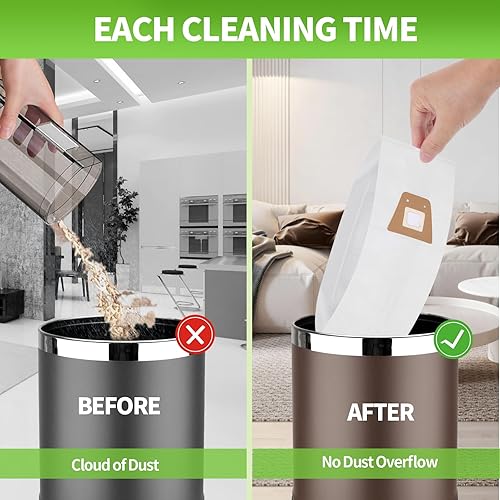 Miniatura 6 de Paquete de 9 bolsas de vacío estilo ST compatibles con Sanitaire Vacuum S600 SC600 SC678 SC688 SC800 SC888 SC888J SC889 Series