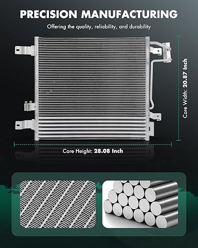 Vista 253 de SCITOO Aire acondicionado condensador compatible con Chevrolet, para modelos GMC - Silverado 2500 HD 2015-2019 - Sierra 2500 HD 2015-2019 - 6.0L