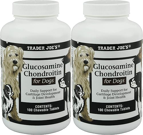 Trader Joes Glucosamina condroitina para perros 2 unidades