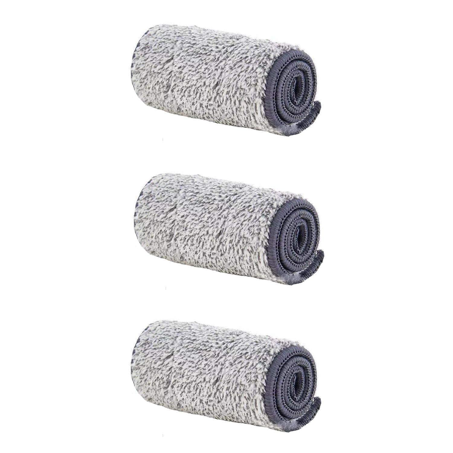 Refill Replacement Microfiber Mop Refill Pads for Flat Squeeze Magic mop Two Way Lock (Size - 12 X 40 CM, Set of 3)-image-22