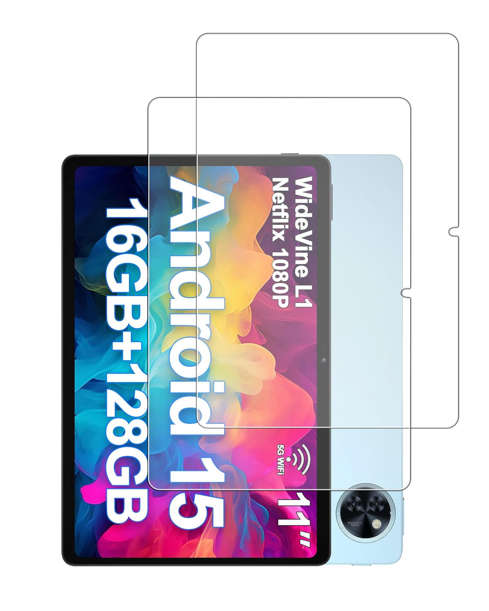 Screen Protector for DOOGEE U11 Android 15 Tablet 11 Inch,Tempered Glass Film Anti-Scratch High Touch Sensitivity,2 Pack.