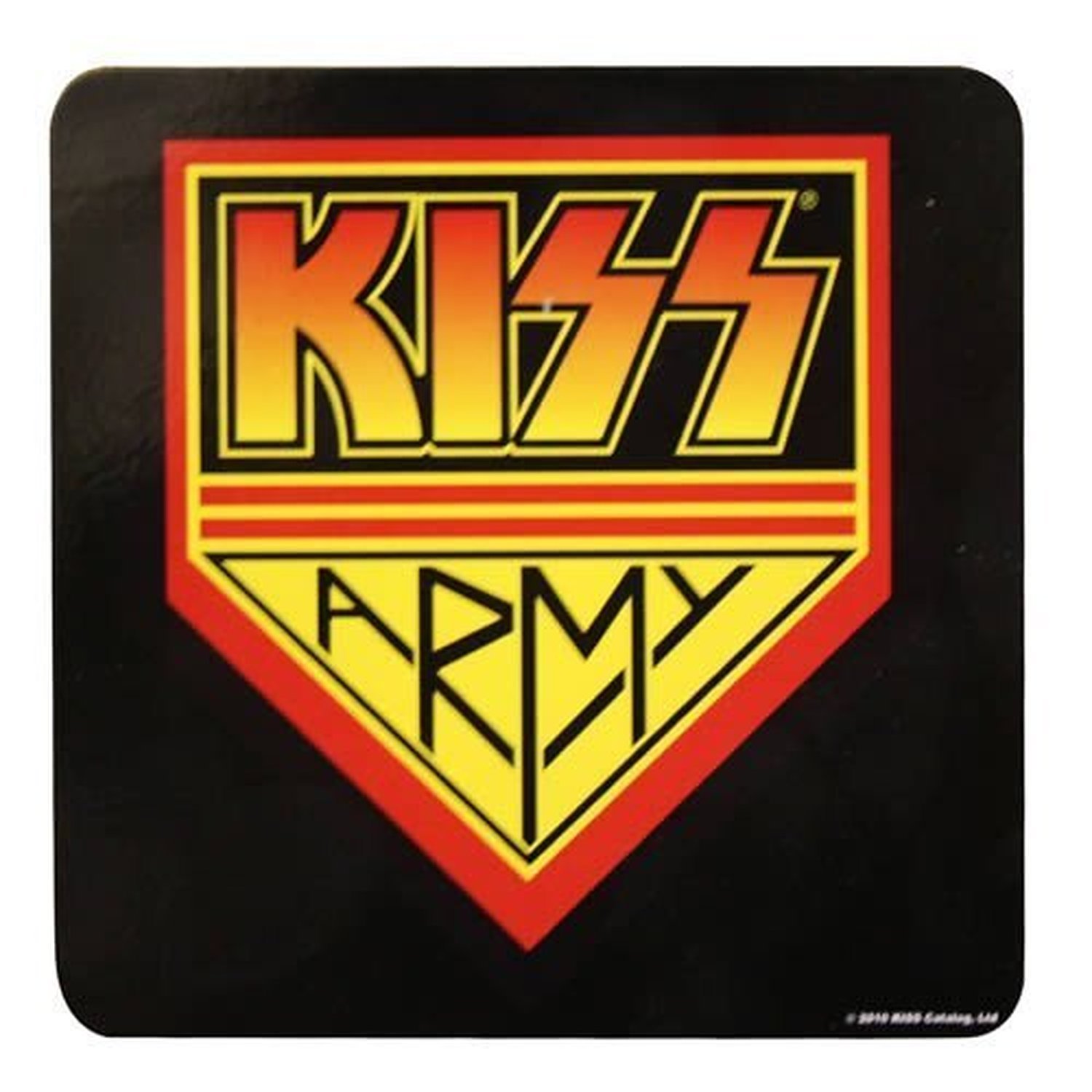 Rock Off KISS Coaster Army Logo Single Drinks Coaster Gift Band Album Fan Official