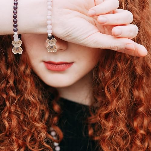 Miniatura 2 de EXCEART 10 Uds. Pendientes de oso Colgantes Encantos de Caramelo 3D Nail Bracelet Gummy Bear Crafts Jewelry Necklace Animal Charms Resina Marrón