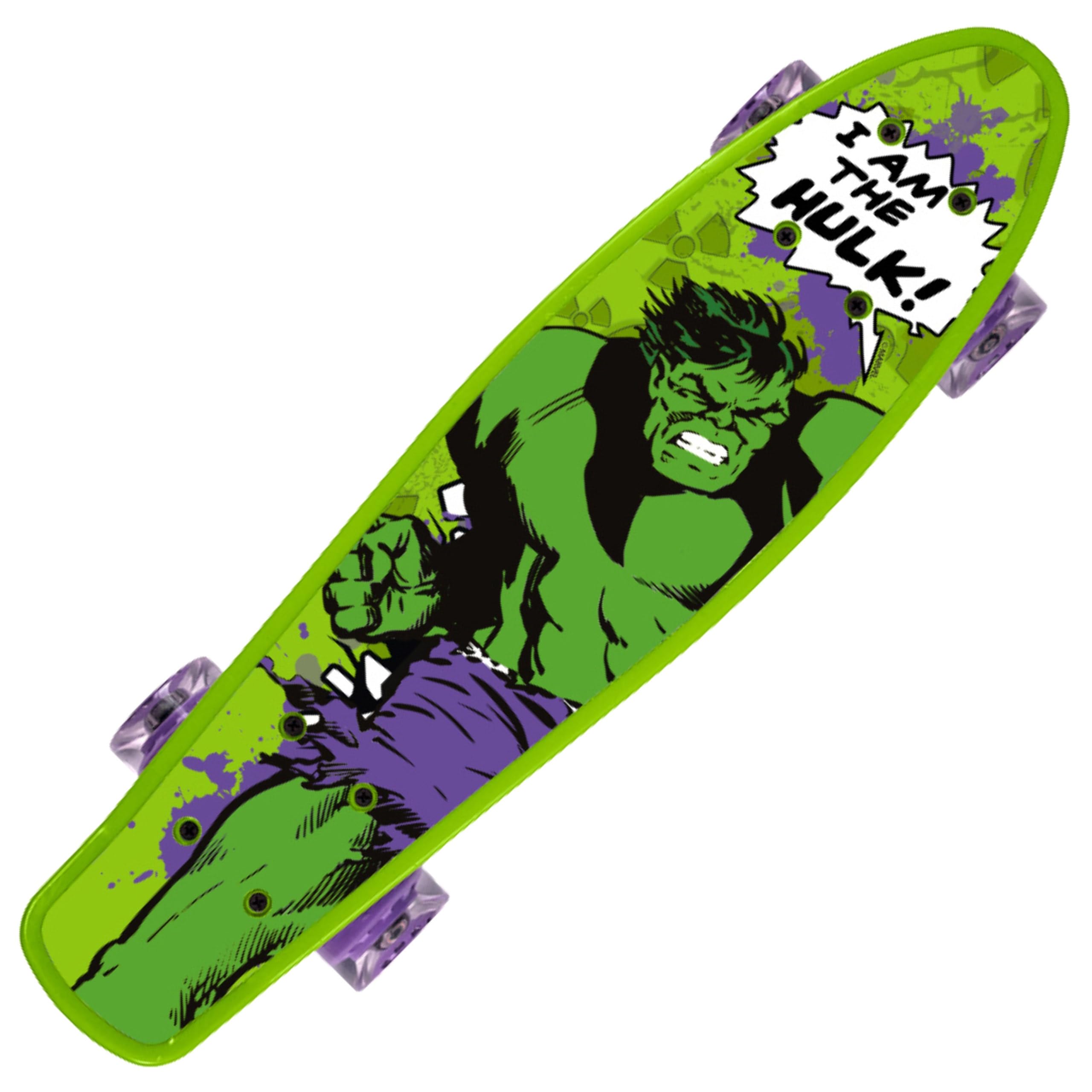 Fish 55 cm skateboard, non-slip deck, lightweight, STABLE from 20 to 50 kg (MARVEL Avengers HULK)