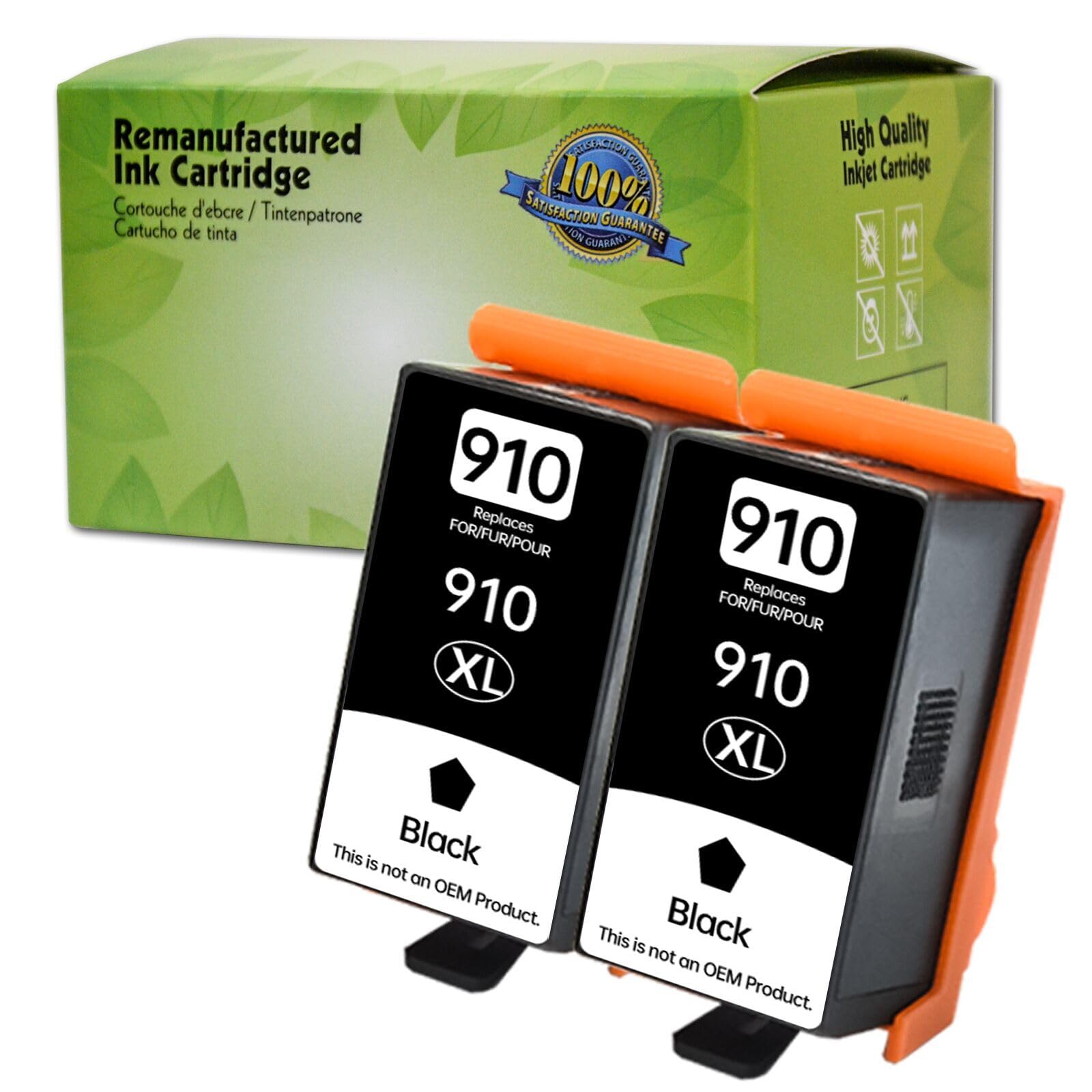 Remanufactured Ink Cartridge Replacement for HP 910XL 910 XL to use with HP OfficeJet Pro 8025e 8028e 8035e 8025 8028 8035 OfficeJet 8015e 8022e 8015