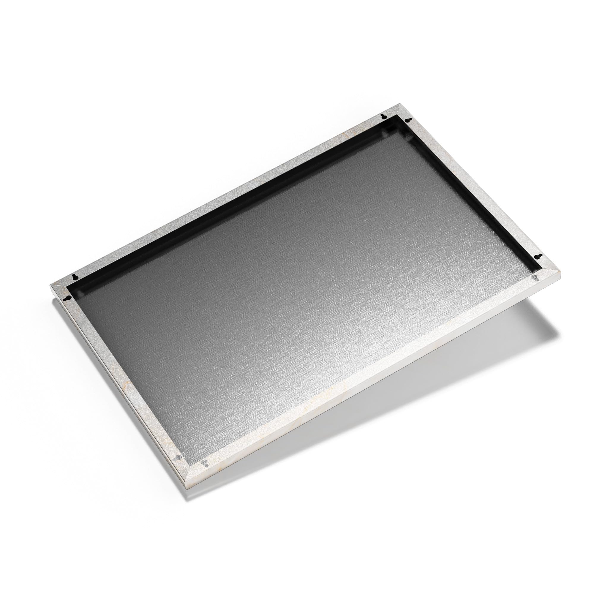 DEQORI Metall Magnettafel | 60x40 cm cm groß | Motiv Marmorsteinstruktur | Whiteboard für alle Magnete | Magnetboard Wand-Tafel für Küche & Büro | Design Magnetwand Pinnwand magnetisch