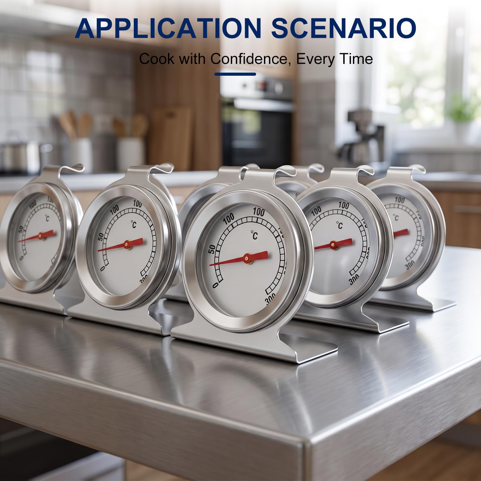 MEANLIN 10PCS Termometro da Forno, 0-300℃ Indicatore di Temperatura