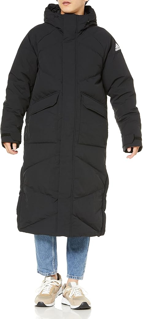 Amazon アディダス ダウン ビッグバッフル ダウンコート Av430 メンズ ブラック Gt6536 Xo アウトドア アウトドア ジャケット 通販